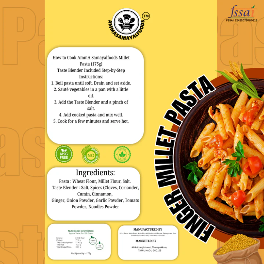 Finger Millet Pasta