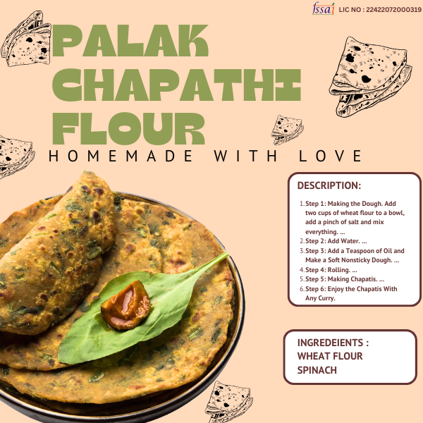 Palak Chapathi Flour – Amma Samayal Foods