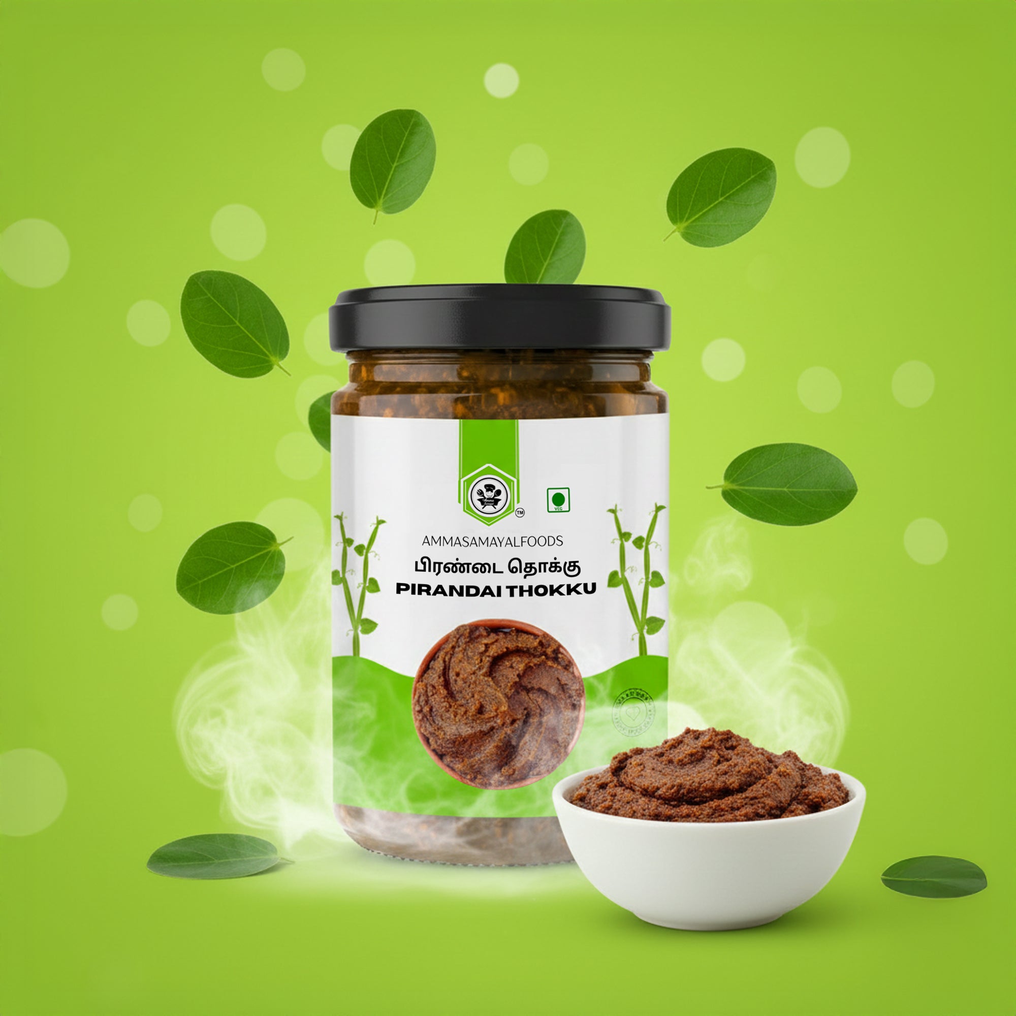 Pirandai Thokku ( பிரண்டை தொக்கு )