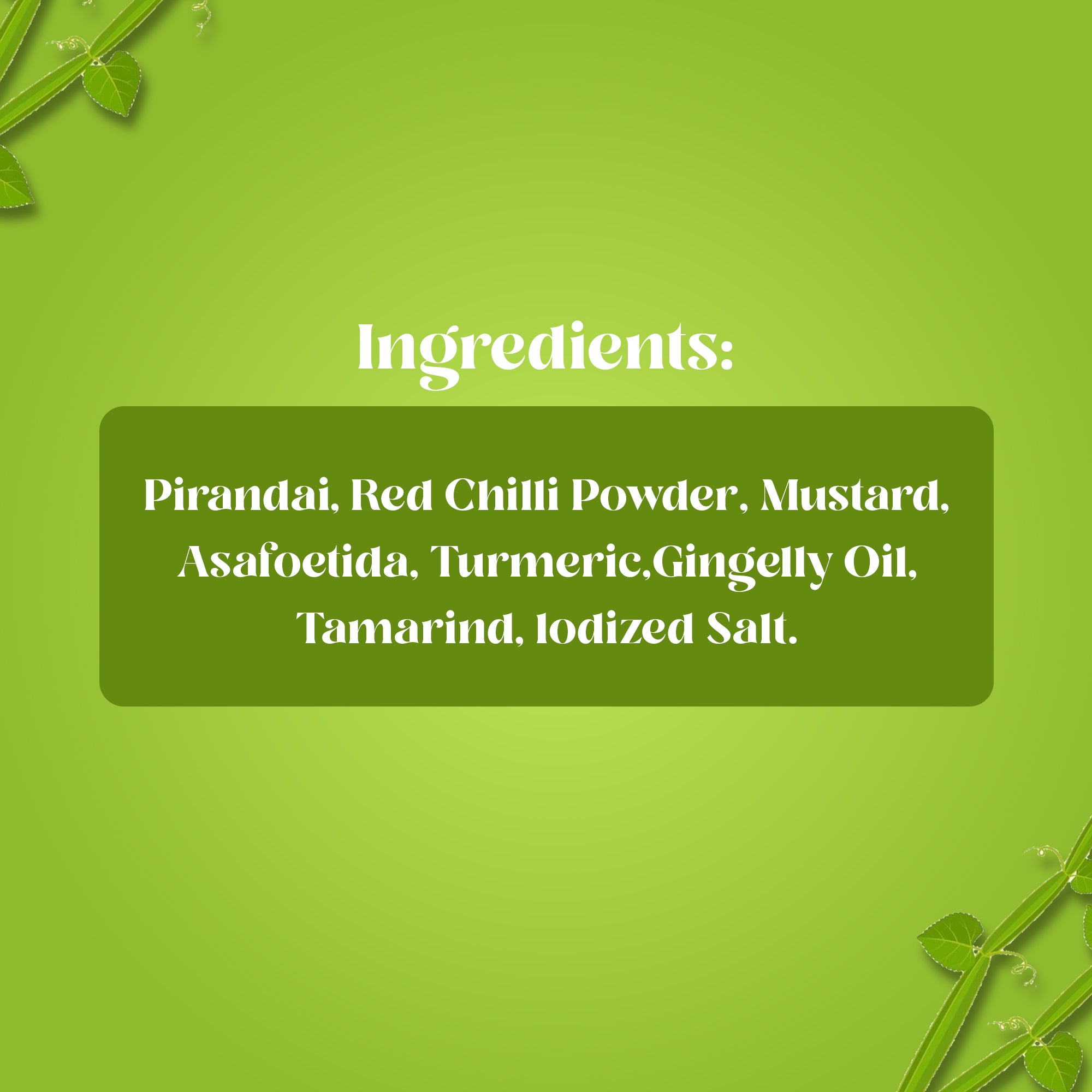 Pirandai Thokku ( பிரண்டை தொக்கு )